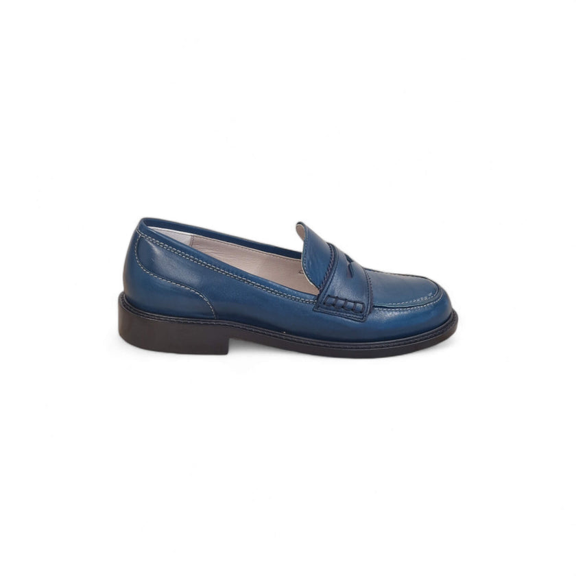 Viola Ricci Gaia - Mocassino nappa glove bleu' - basic Spedizione gratuita