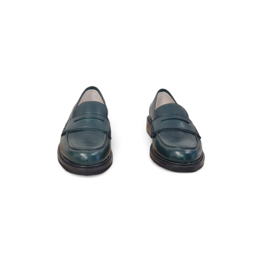 Viola Ricci Gaia - Mocassino nappa glove verde - basic Grande vendita