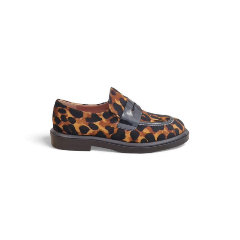 Viola Ricci Gio - Mocassino pelle cavallino savana Offerta esclusiva