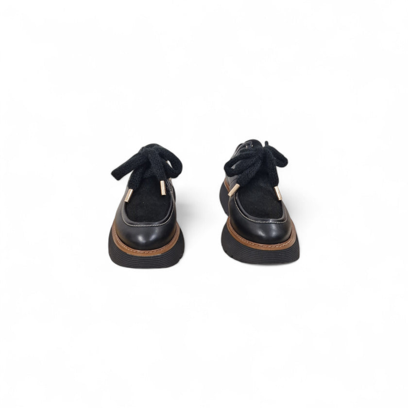 Viola Ricci Gio - Scarpa allacciata nera kav Offerta natalizia