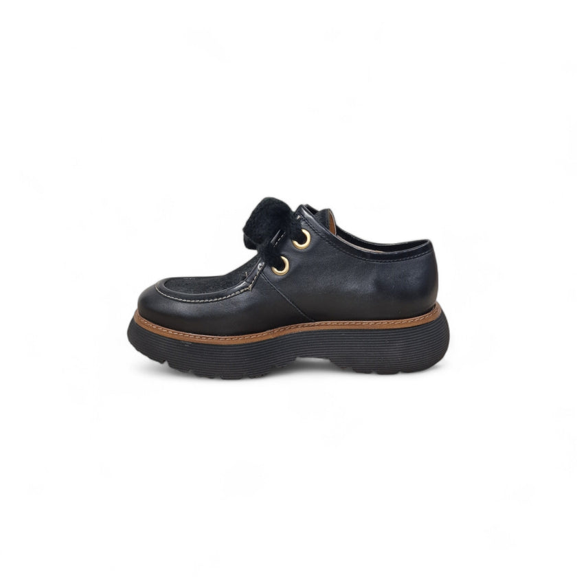 Viola Ricci Gio - Scarpa allacciata nera kav Offerta natalizia