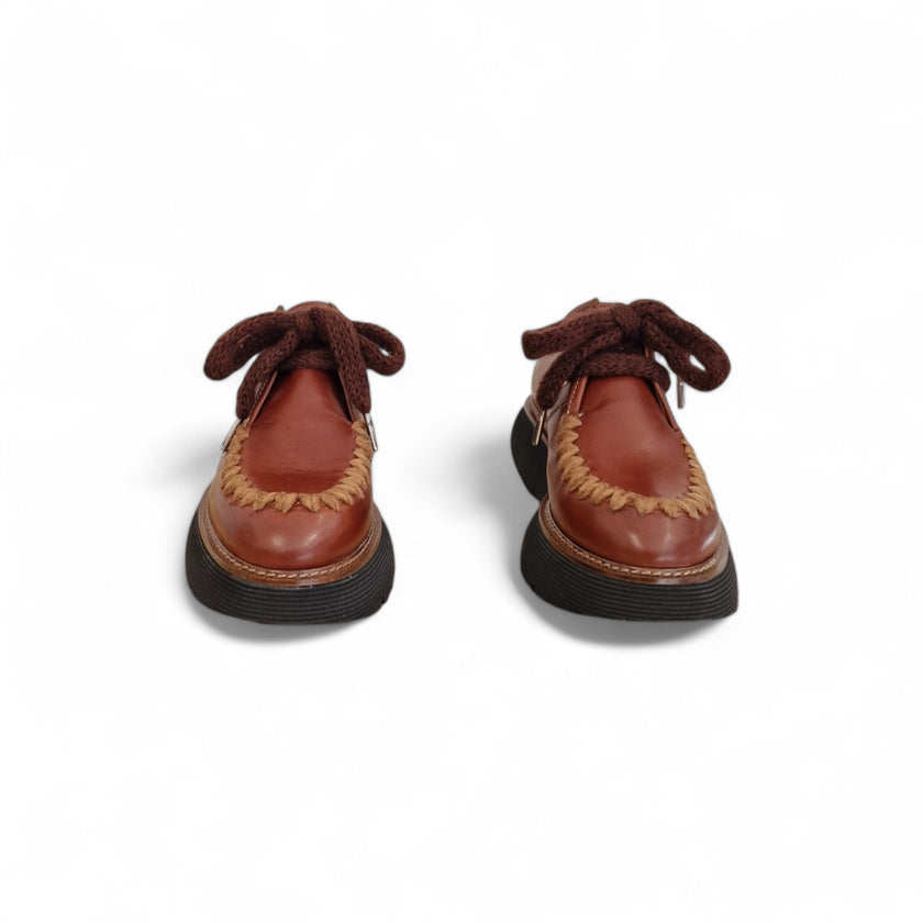 Viola Ricci Gio - Scarpa allacciata rhum Offerta per la Festa della Mamma