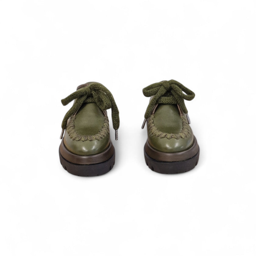 Viola Ricci Gio - Scarpa allacciata verde Offerta Giorno del Papà