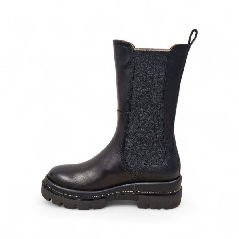 Viola Ricci Gio - Stivale beatles in pelle nera Offerta San Valentino