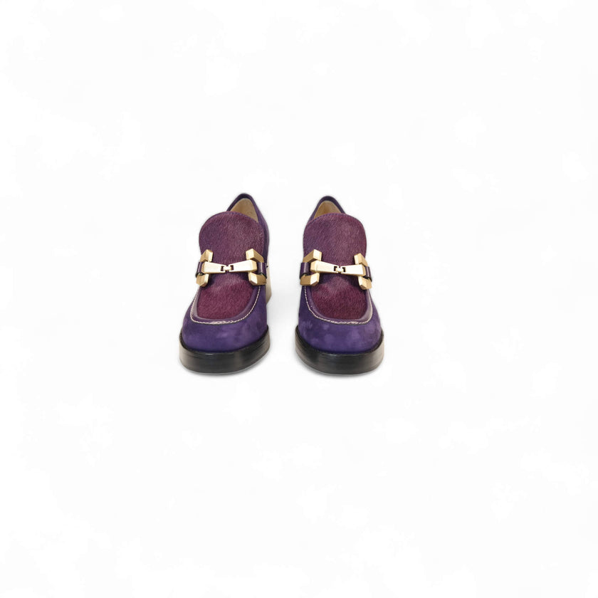 Viola Ricci Lya - Mocassino con tacco Viola Lightning offer