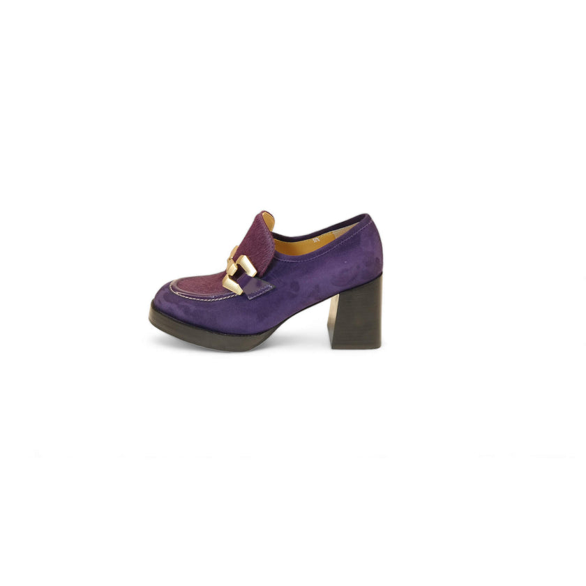 Viola Ricci Lya - Mocassino con tacco Viola Lightning offer