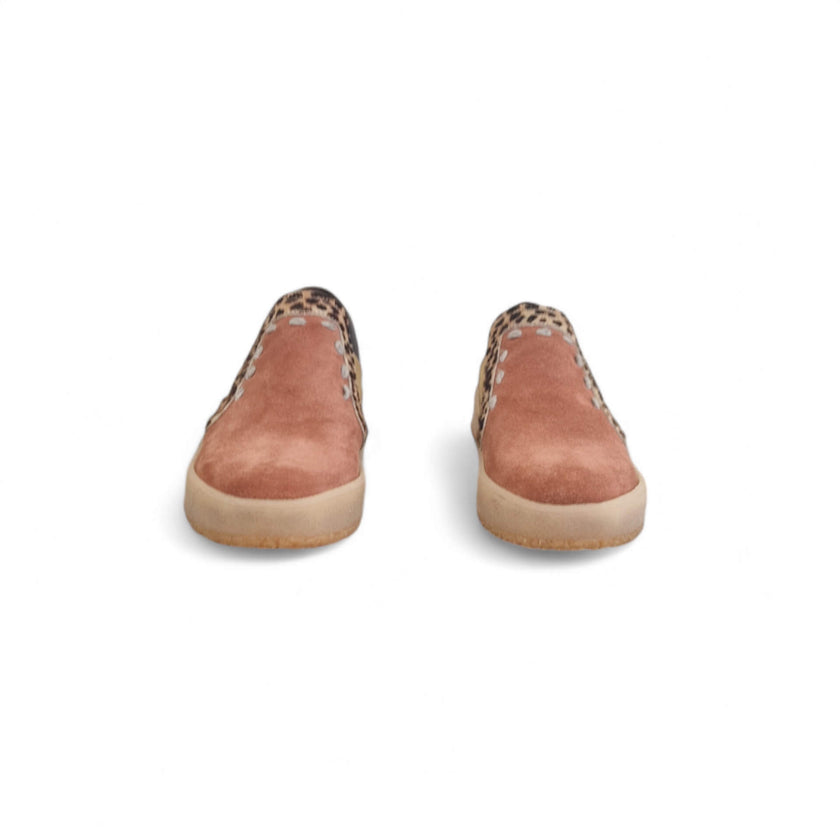Viola Ricci Regina - slip on in pelle rosa antico animalier - smith Offerte stagionali