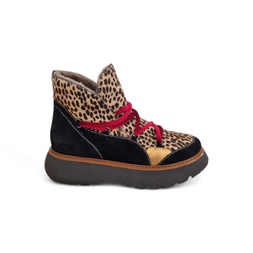 Viola Ricci Regina - tronchetto nero animalier - kombat Comprane uno, ottenene uno gratis