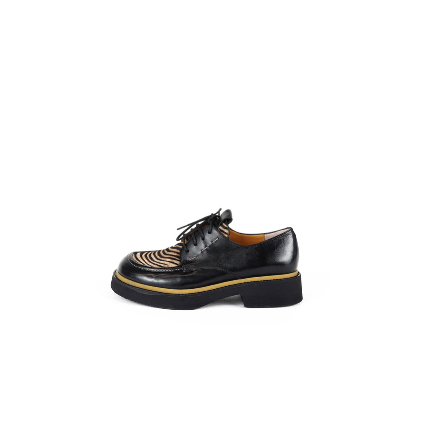 Viola Ricci Alice - Scarpa allacciata Nera Sconti VIP