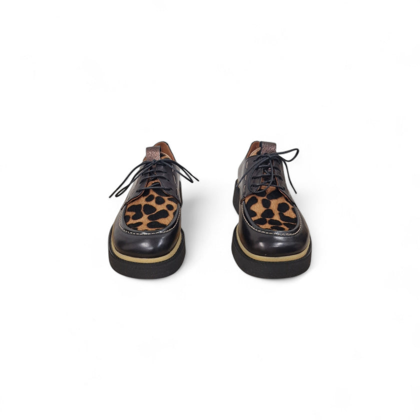 Viola Ricci Alice - Scarpa allacciata Nera Safari Prezzo basso