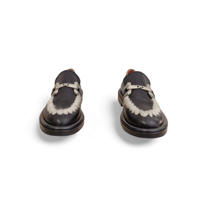 Viola Ricci Gio - Mocassino pelle nera Only for today