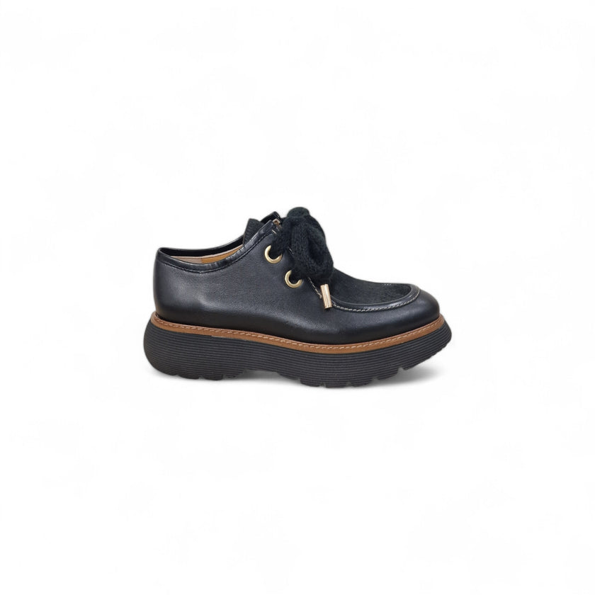 Viola Ricci Gio - Scarpa allacciata nera kav Fino al 55% di sconto