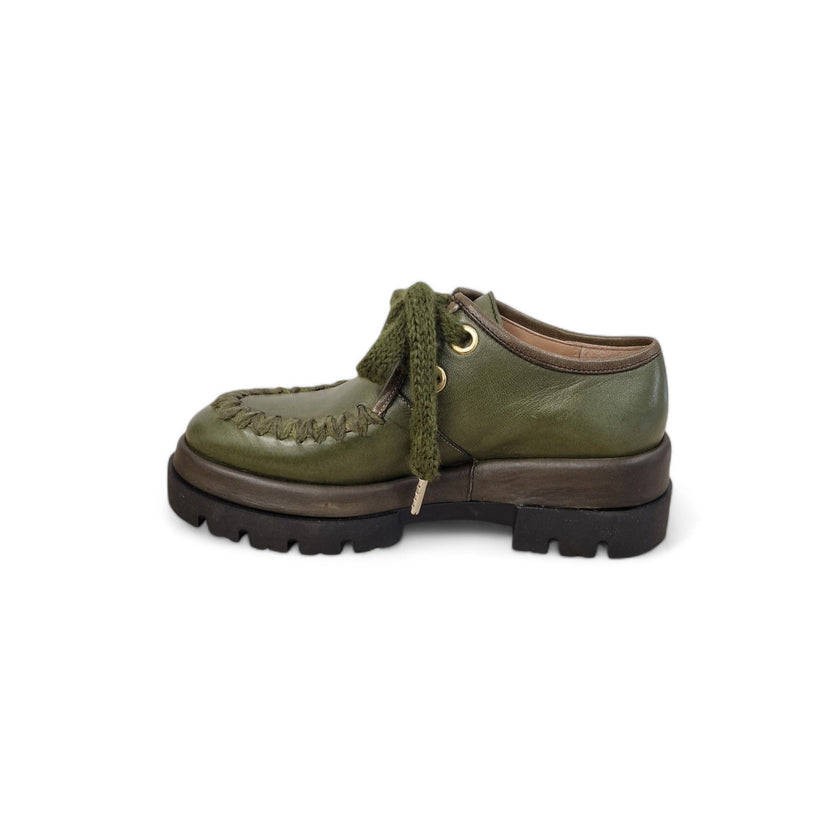 Viola Ricci Gio - Scarpa allacciata verde Super sconto
