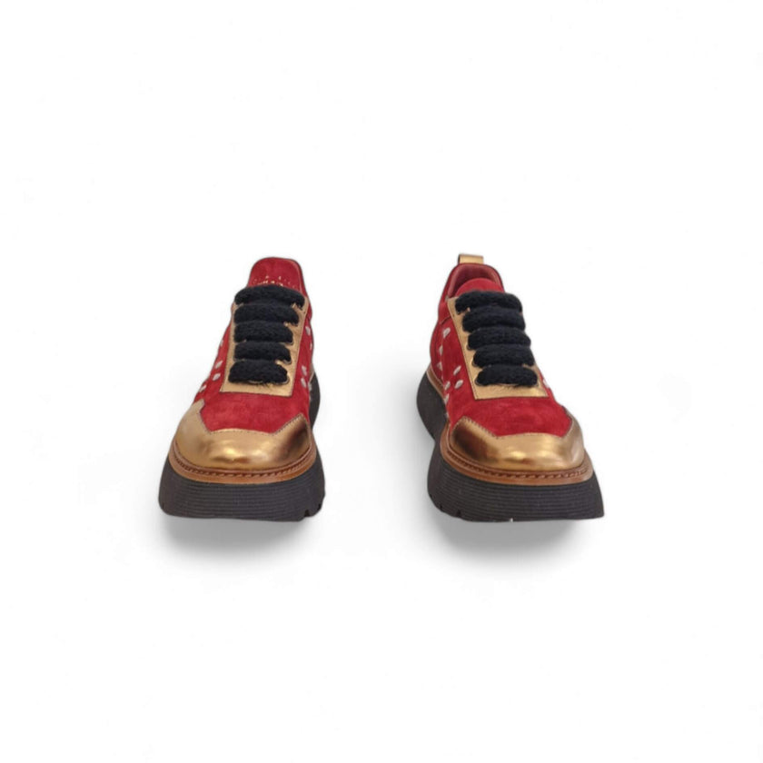 Viola Ricci Regina - pelle rosso garnet - kombat Officina