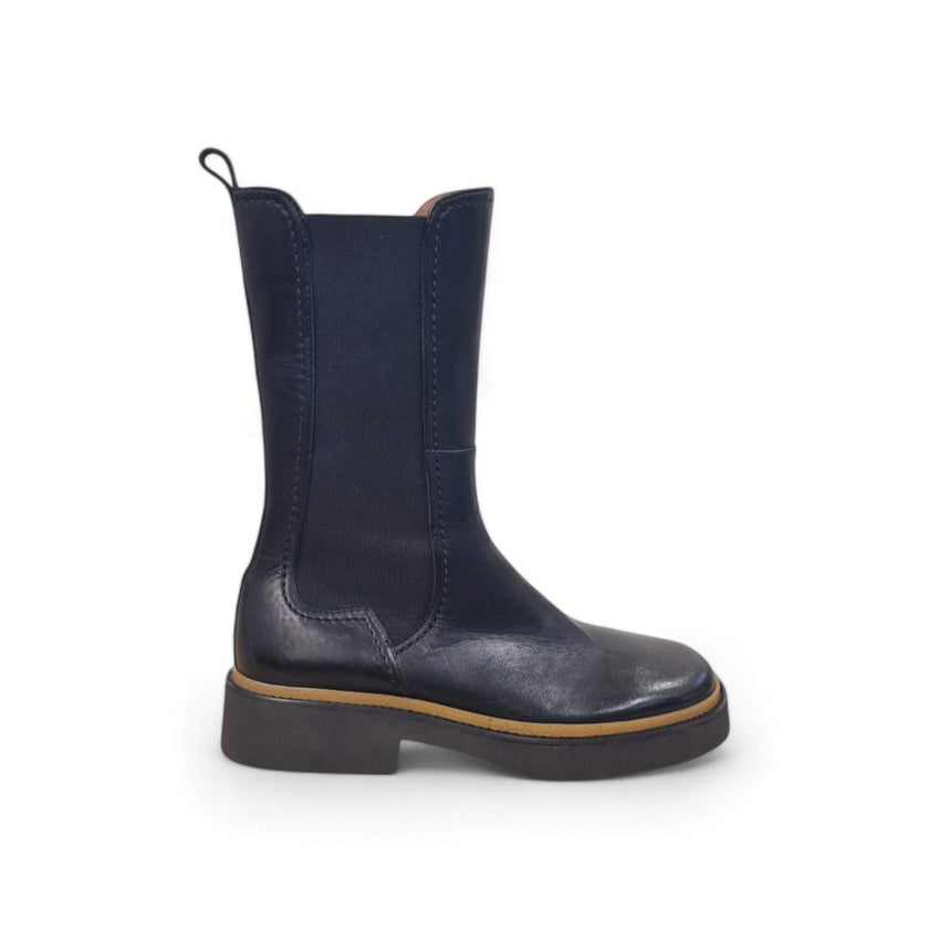 Viola Ricci Alice - Stivale beatles in pelle nera In vendita