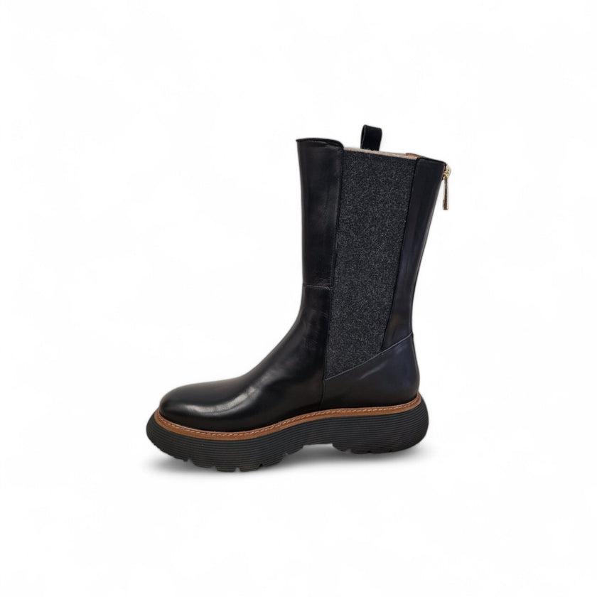 Viola Ricci Gio - Stivale in pelle Nero - Kombat Shopping Online