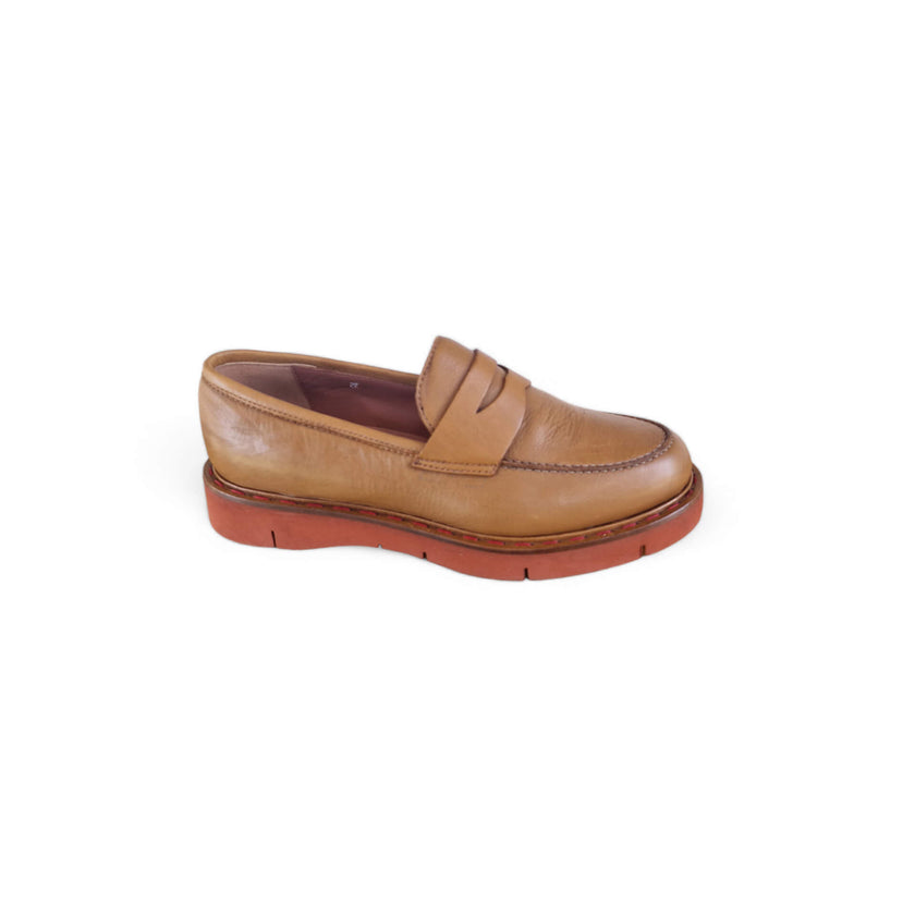 Viola Ricci Polly - mocassino in pelle - col. cuoio Outlet