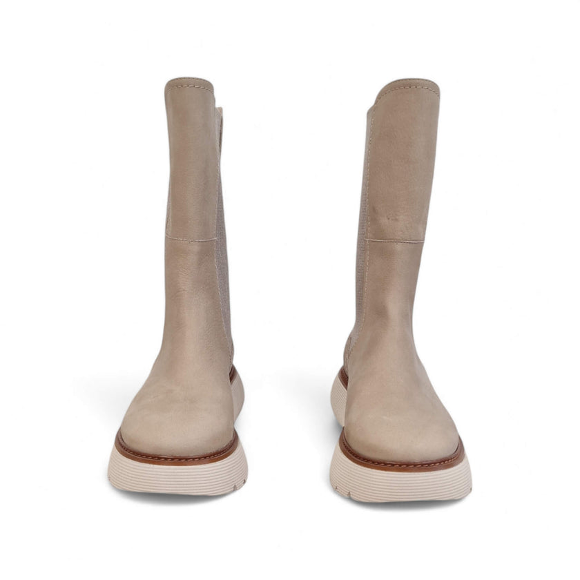 Viola Ricci Sally - Stivale in pelle beige Fornitura limitata