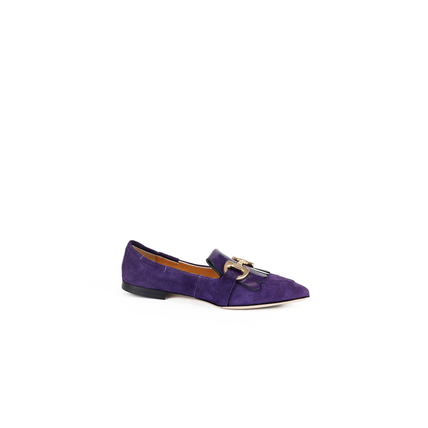 Viola Ricci Venus - Mocassino in camoscio Viola Vendite stagionali