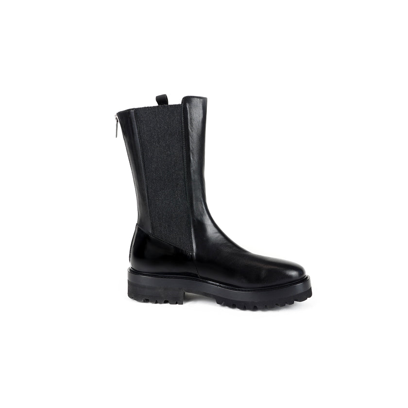 Viola Ricci Sally - Stivale in pelle Nero Black Friday