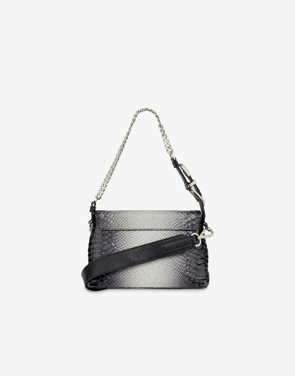 Alberta Ferretti Dori bag small con stampa pitone bicolor degradé Saldi