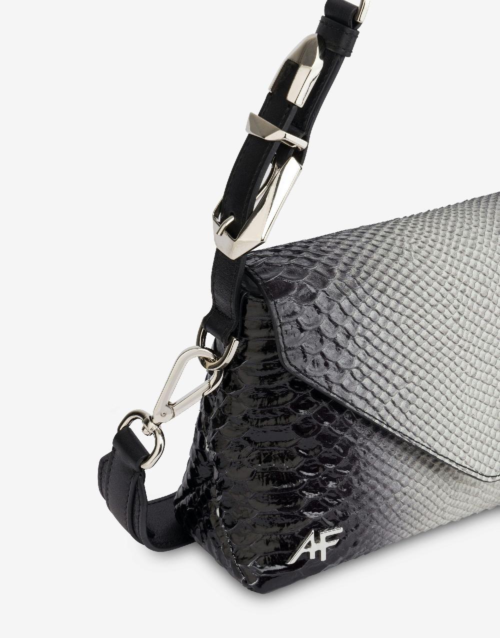 Alberta Ferretti Dori bag small con stampa pitone bicolor degradé Saldi