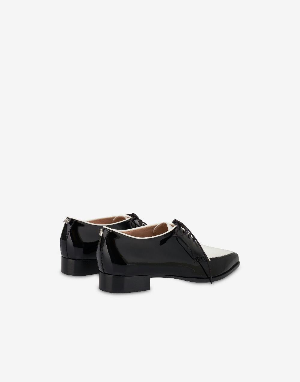Alberta Ferretti Derby in vernice bicolore Negozio