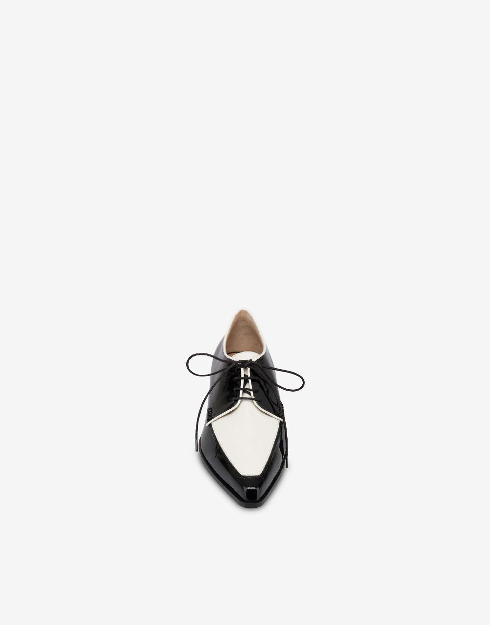 Alberta Ferretti Derby in vernice bicolore Negozio