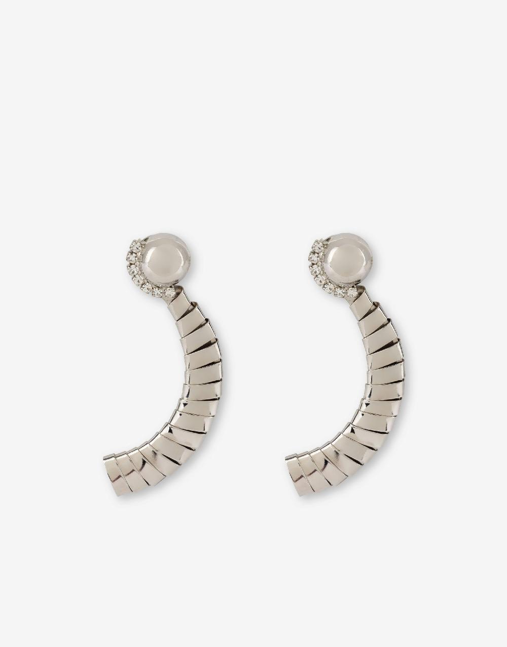 Alberta Ferretti Orecchini in metallo argento