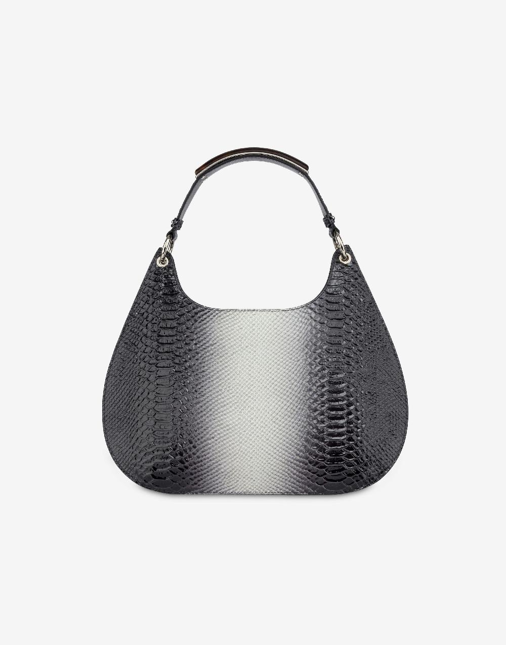 Alberta Ferretti Hobo bag in vitello stampa bicolor degradé Italia