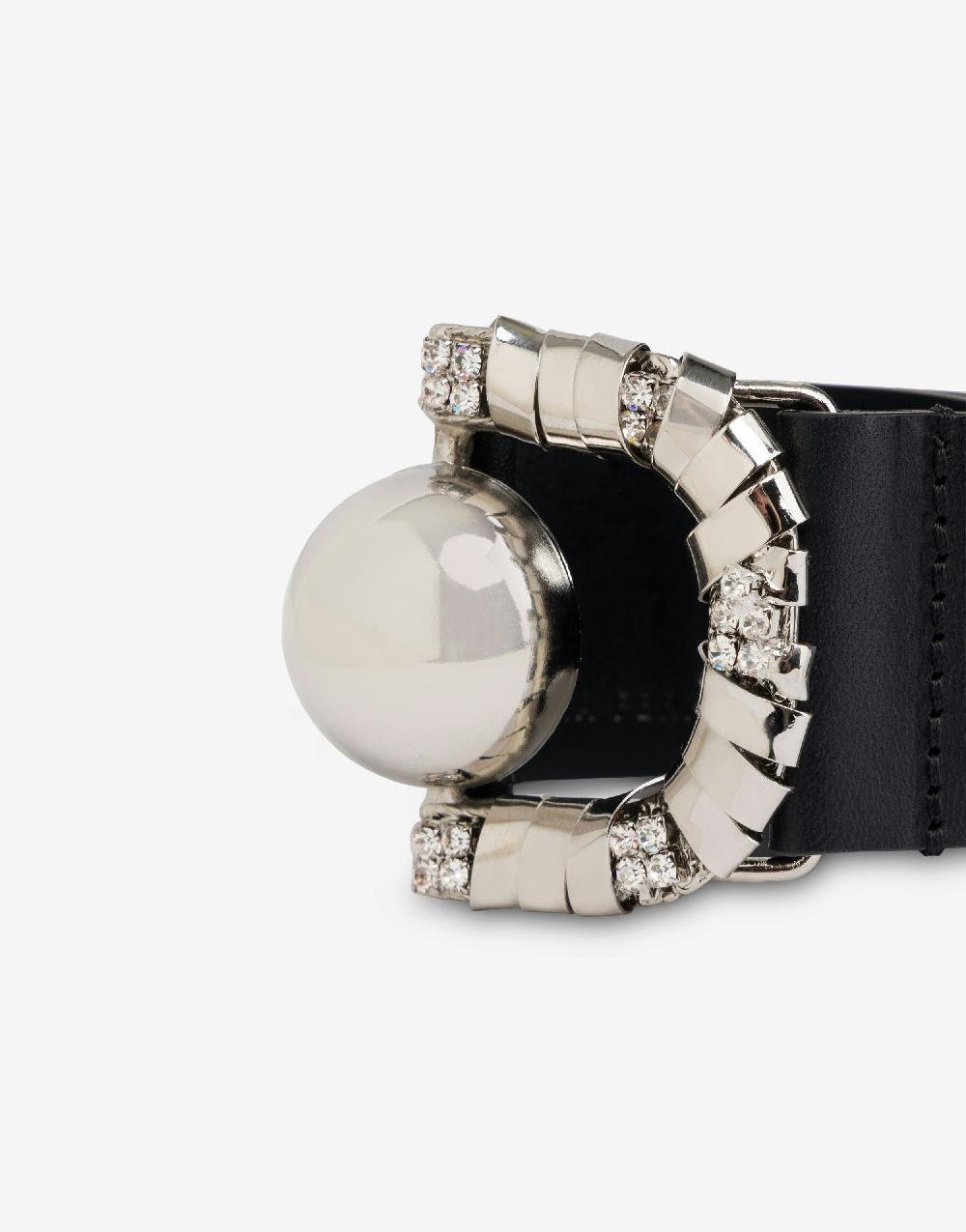 Alberta Ferretti Bracciale in vitello e metallo argento Qualità
