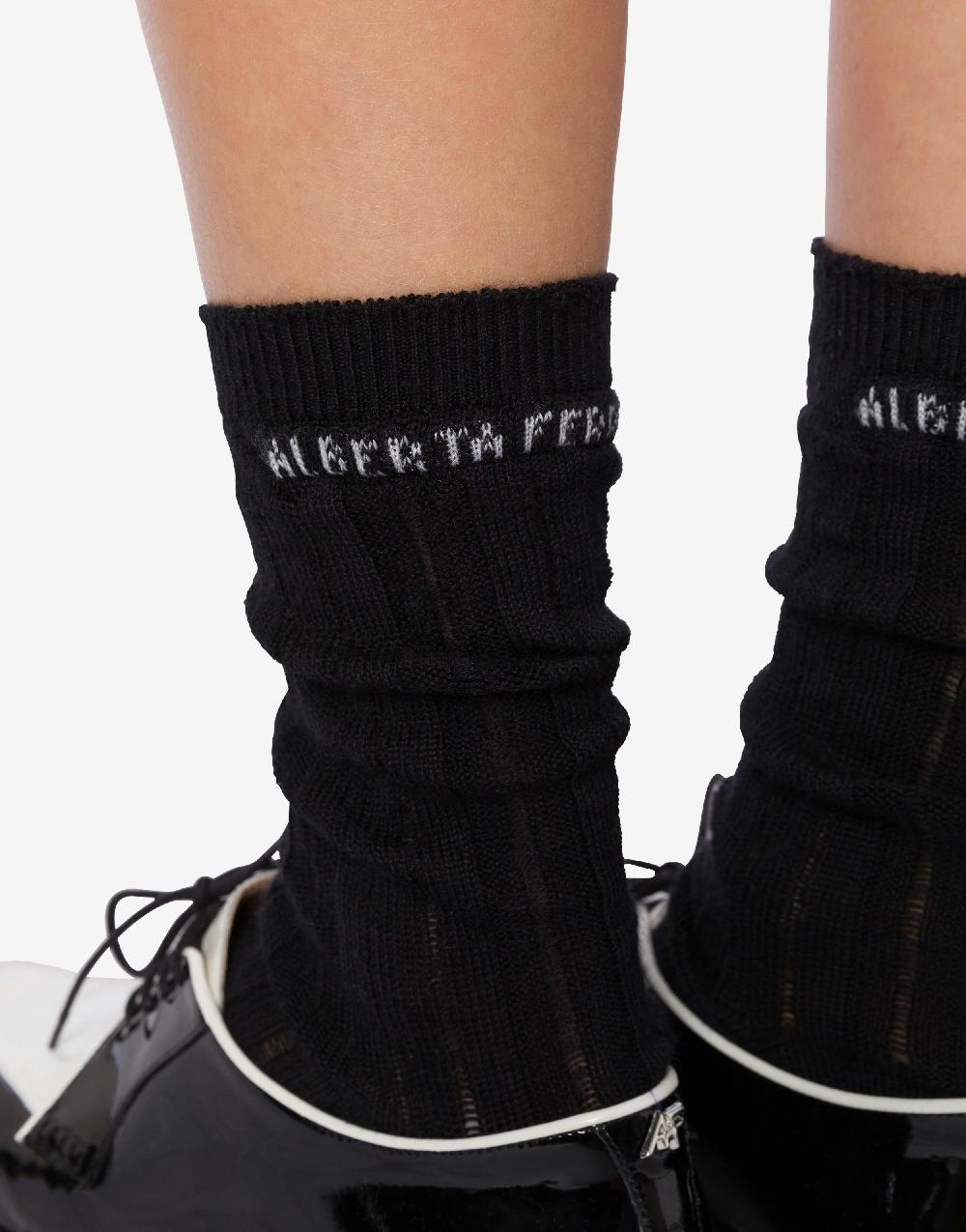 Alberta Ferretti Calze alla caviglia in lana e seta Consegna Veloce