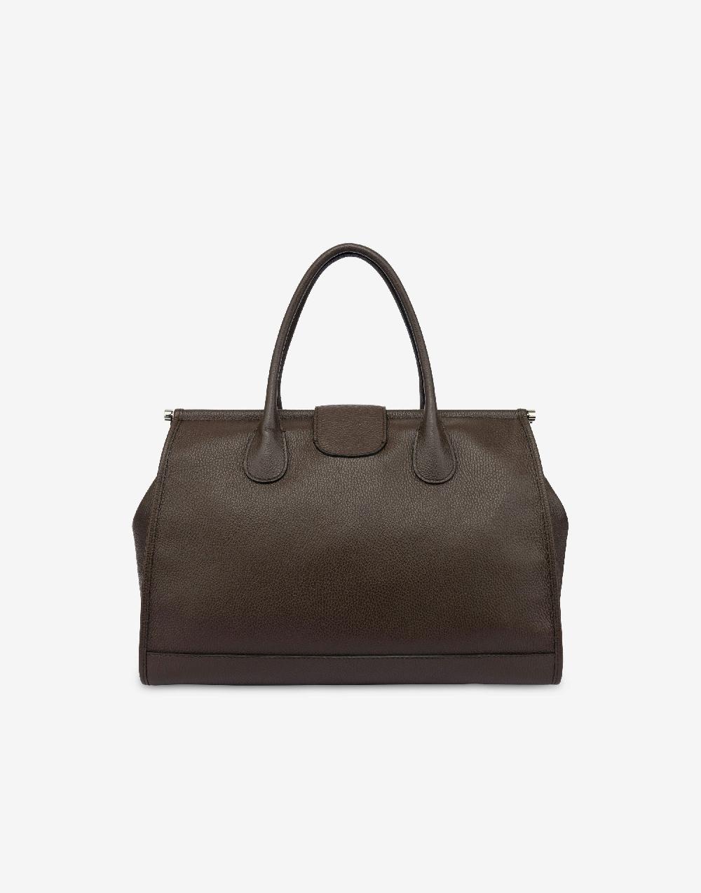 Alberta Ferretti Borsa doppio manico in vitello granato Online