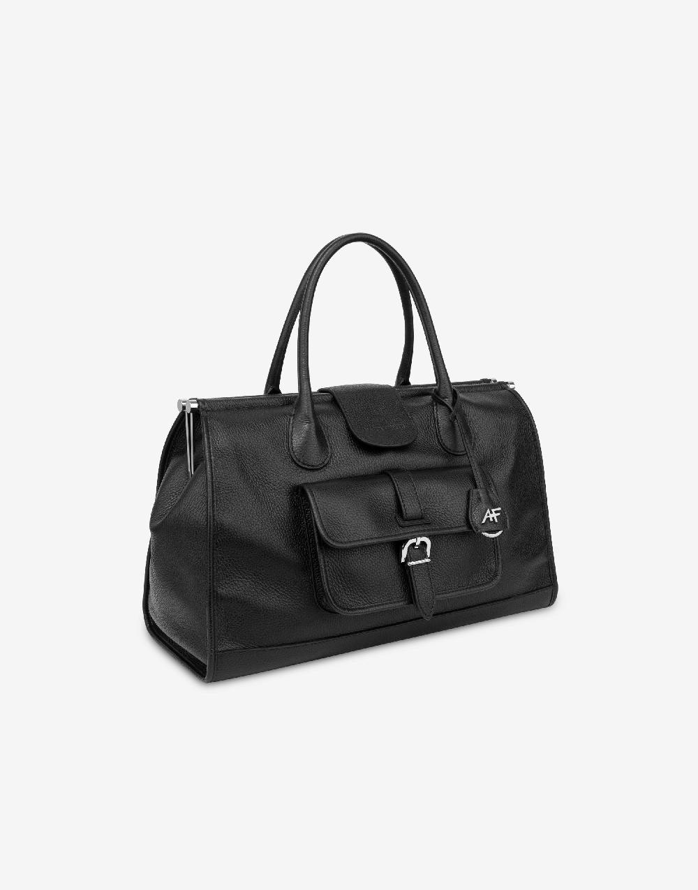 Alberta Ferretti Borsa doppio manico in vitello granato Outlet