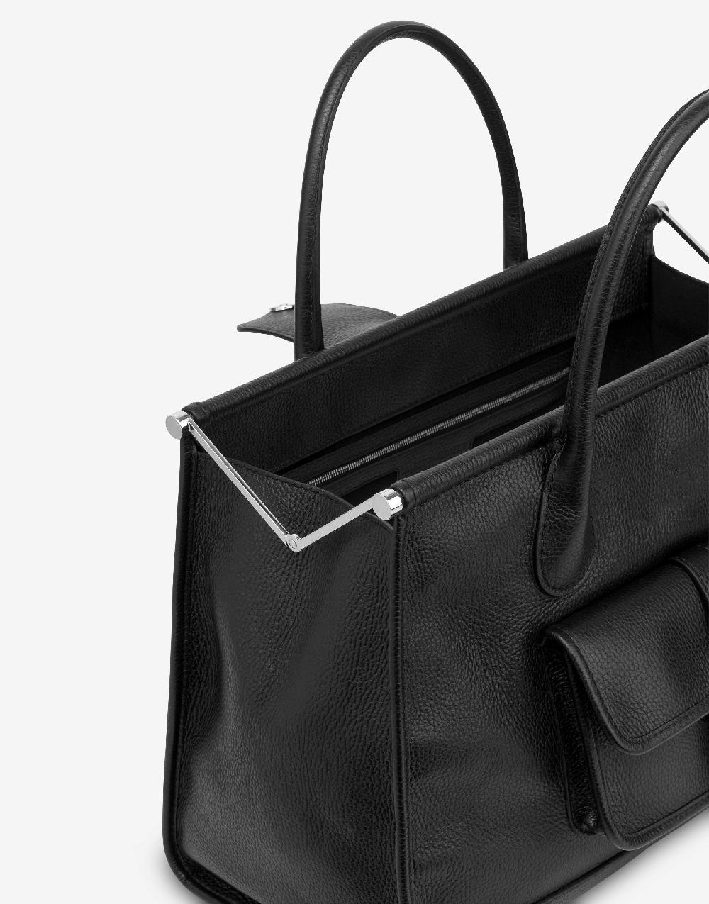 Alberta Ferretti Borsa doppio manico in vitello granato Outlet