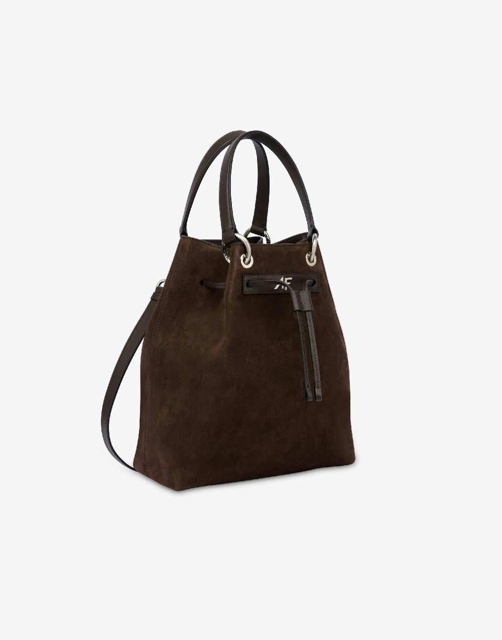 Alberta Ferretti Borsa a secchiello in camoscio Offerte speciali