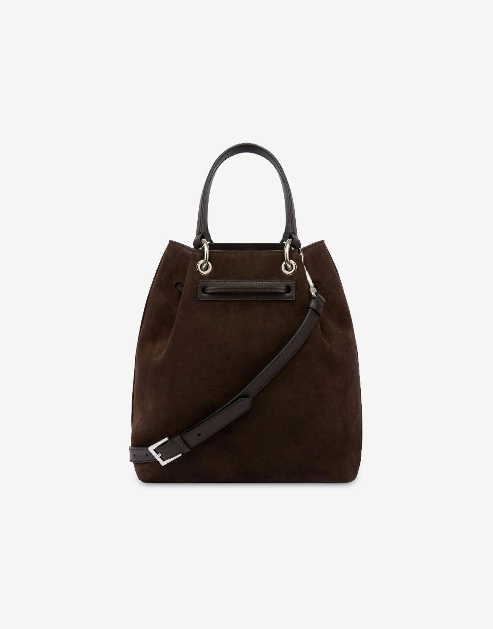 Alberta Ferretti Borsa a secchiello in camoscio Offerte speciali