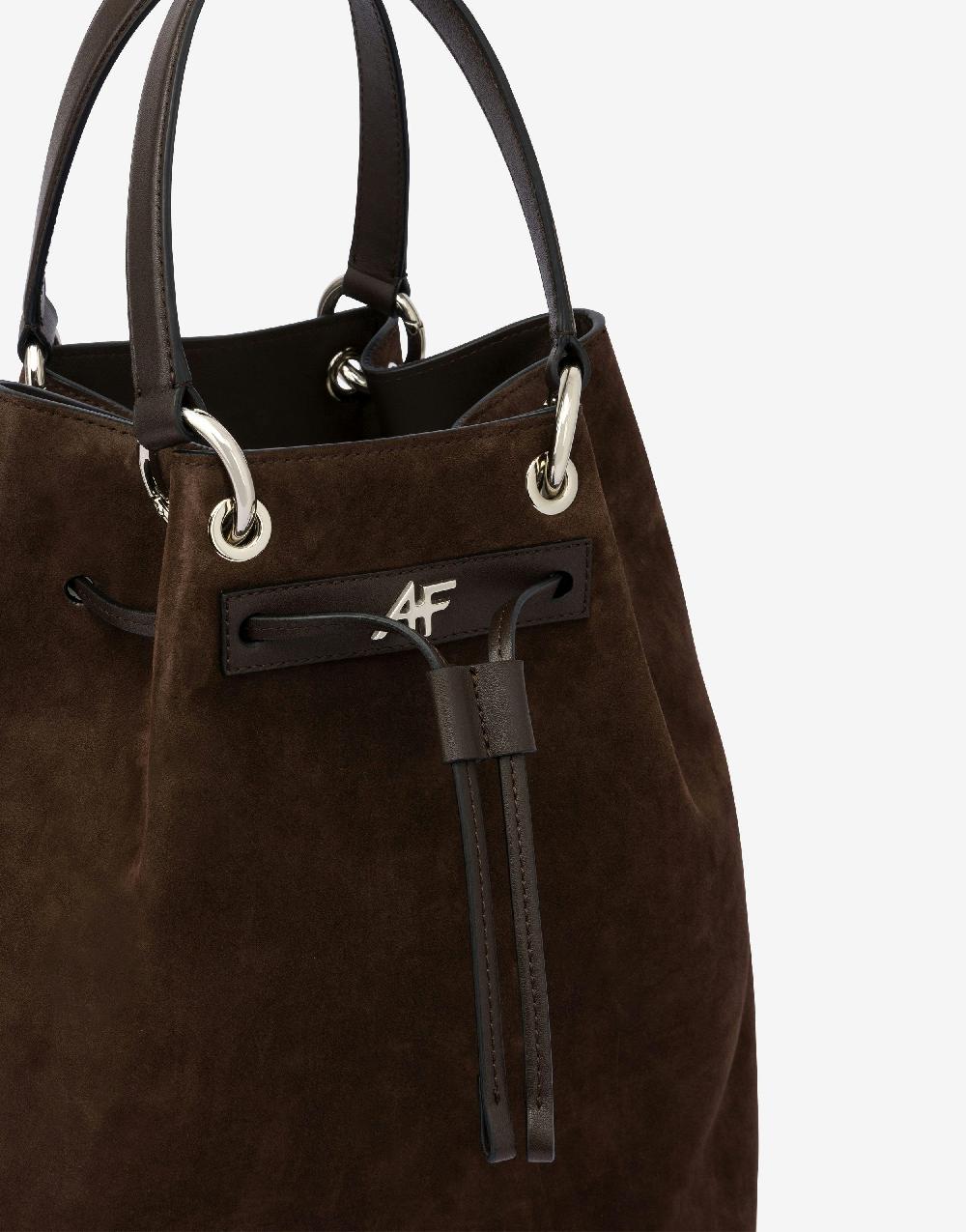 Alberta Ferretti Borsa a secchiello in camoscio Offerte speciali