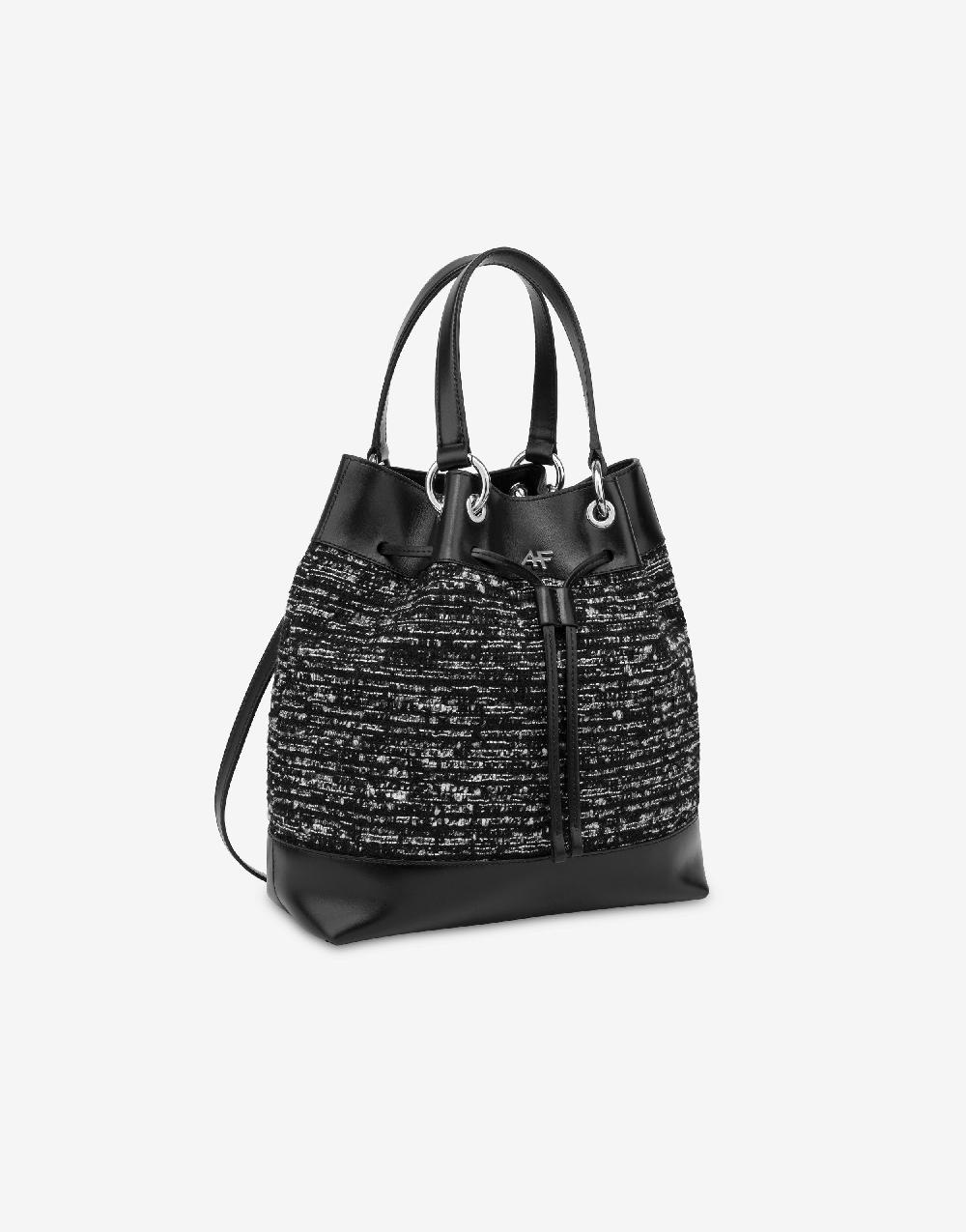 Alberta Ferretti Borsa a secchiello Tweed Offerte
