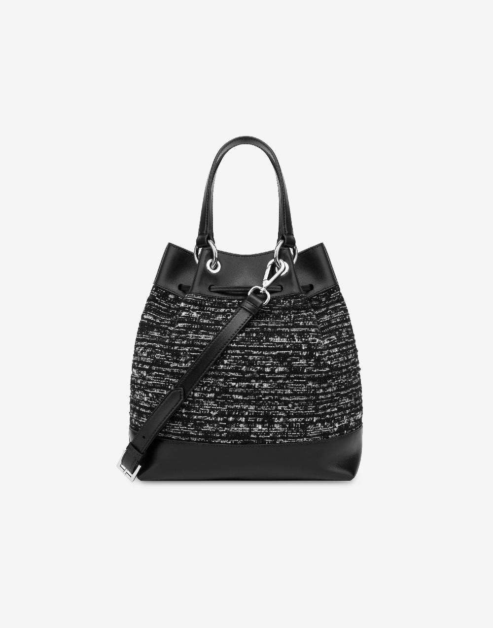 Alberta Ferretti Borsa a secchiello Tweed Offerte
