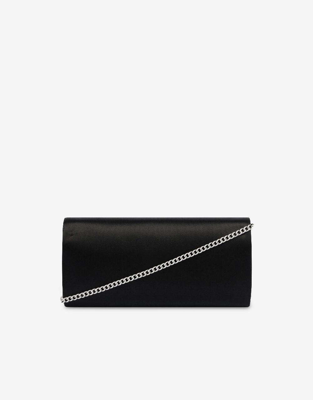 Alberta Ferretti Clutch in raso con ricamo perline e strass I Più Venduti