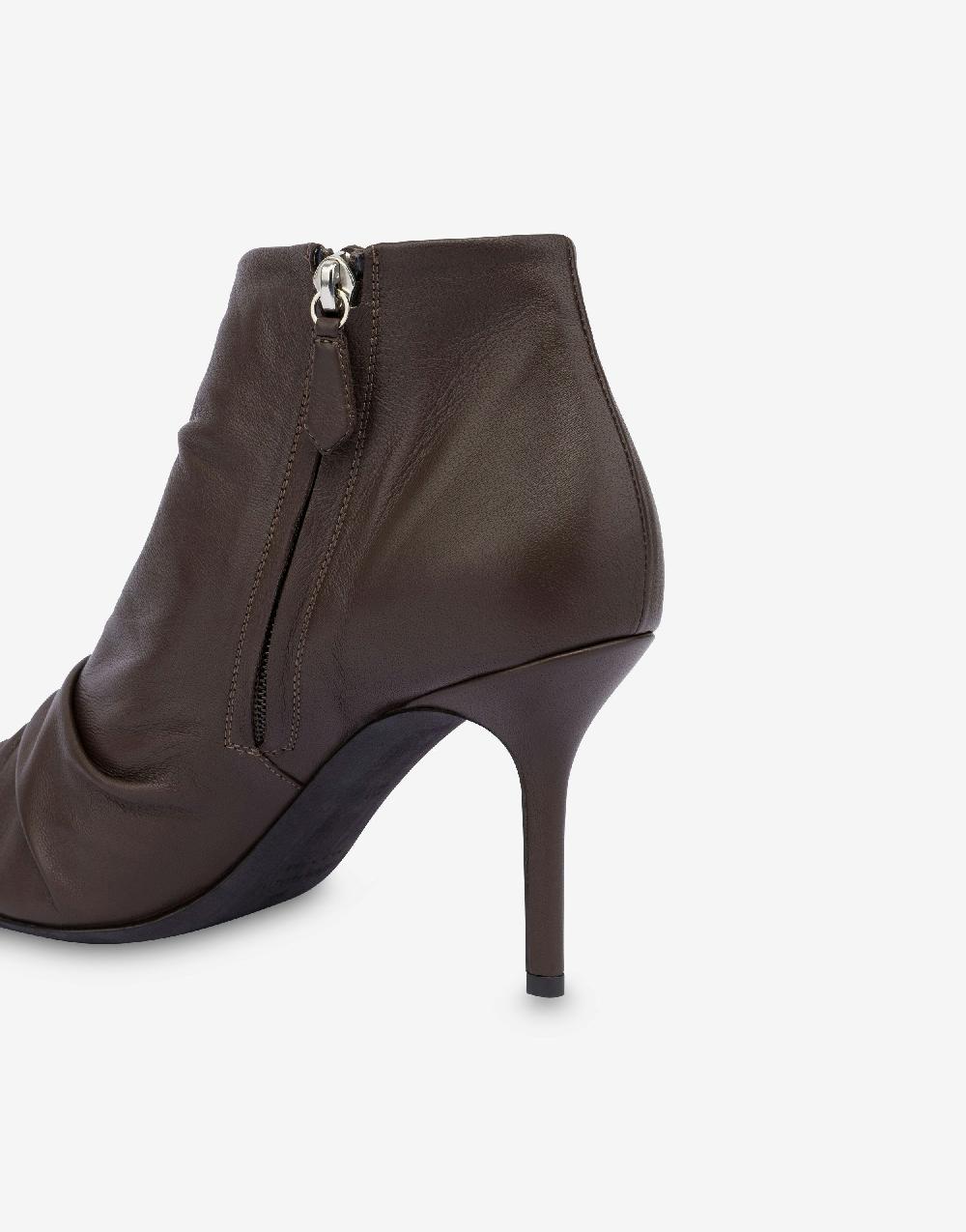 Alberta Ferretti Stivaletti in nappa Folding Fino Al -60%