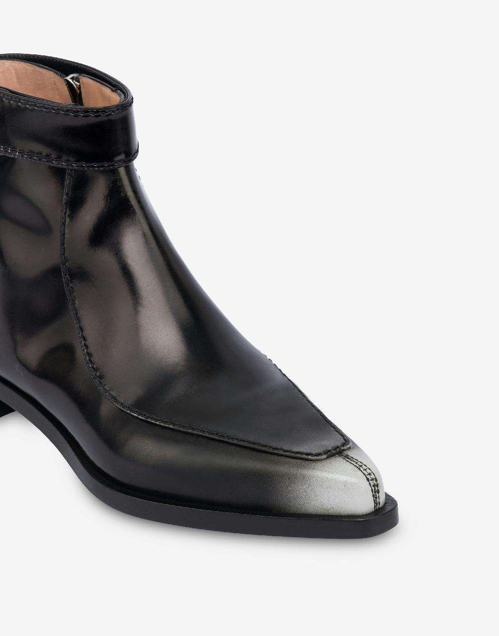 Alberta Ferretti Stivaletti in vitello spazzolato Sottocosto