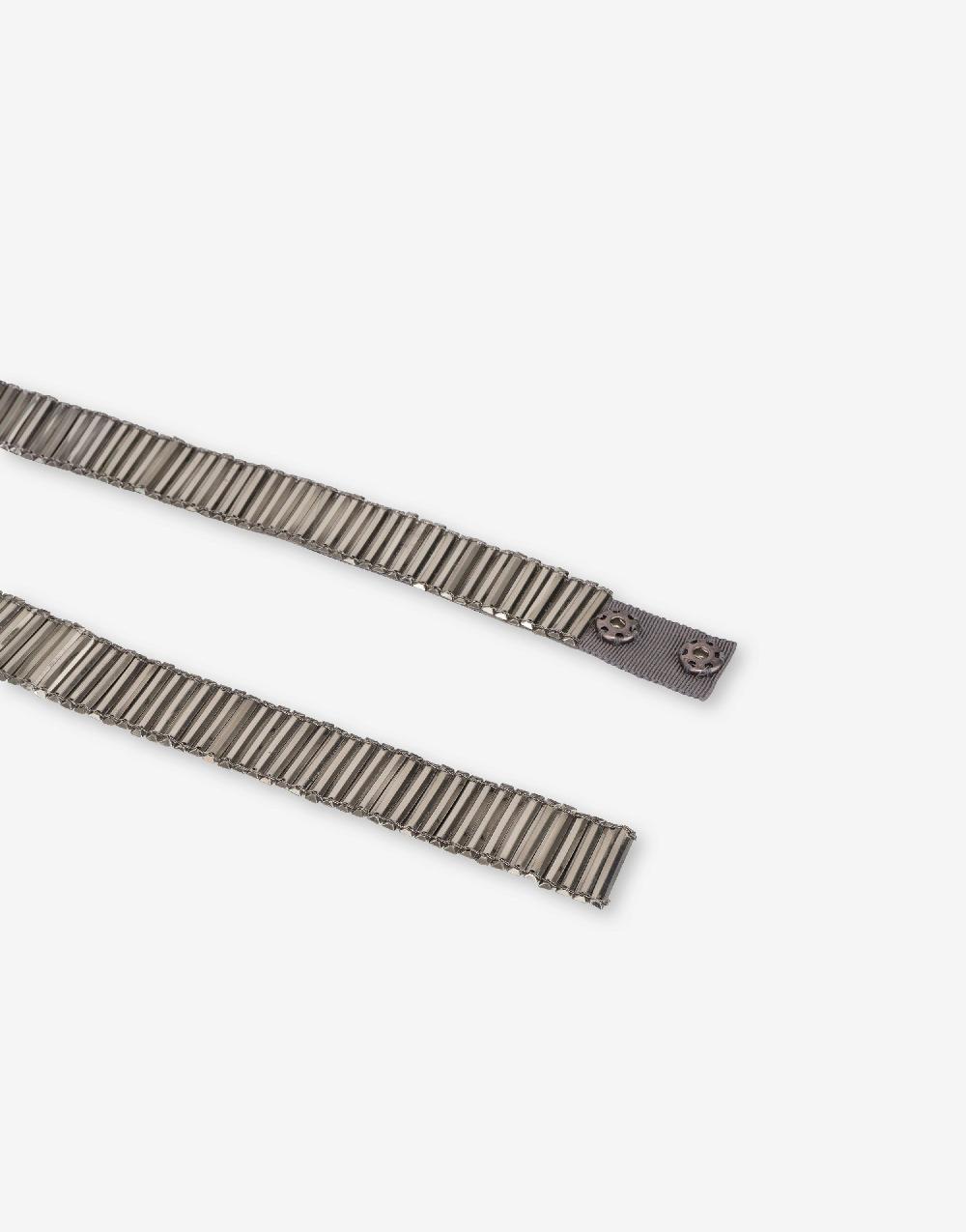 Alberta Ferretti Cintura con paillettes effetto metallico Novità