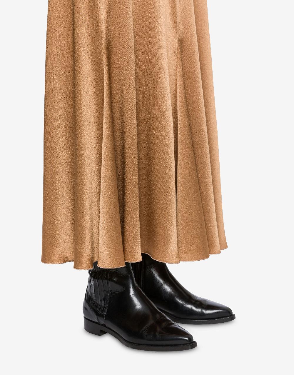 Alberta Ferretti Gonna longuette in raso In Vendita