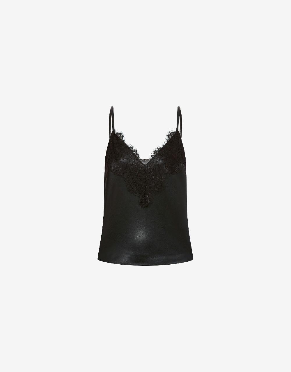 Alberta Ferretti Tank top in tessuto nappato e chevron In Saldo