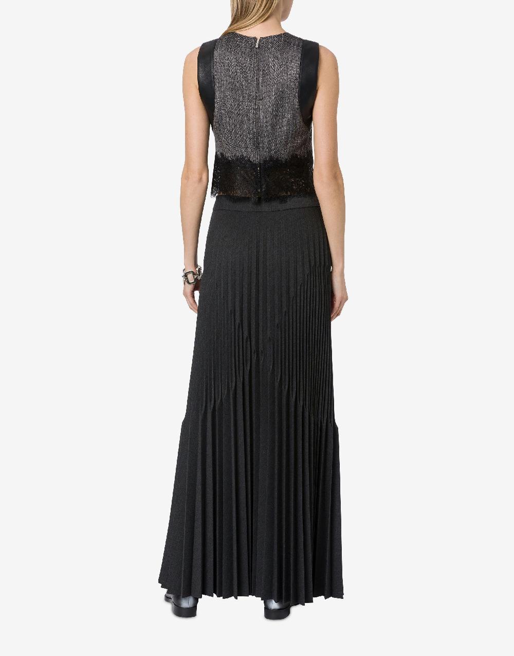 Alberta Ferretti Gonna in twill di lana stretch Italia