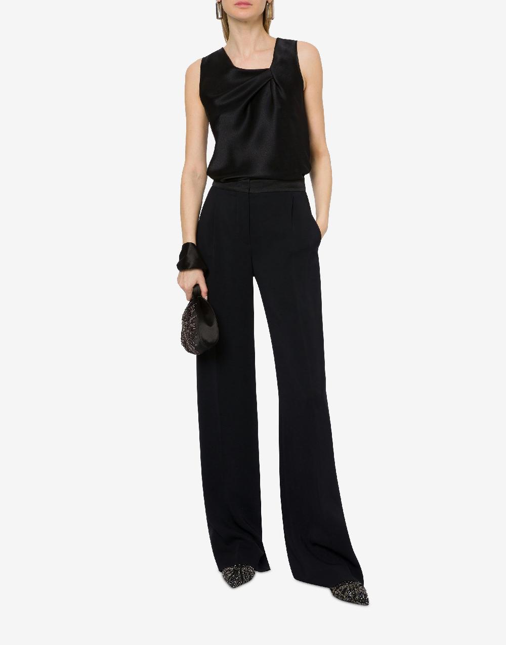 Alberta Ferretti Top in raso con drappeggi Consegna Veloce