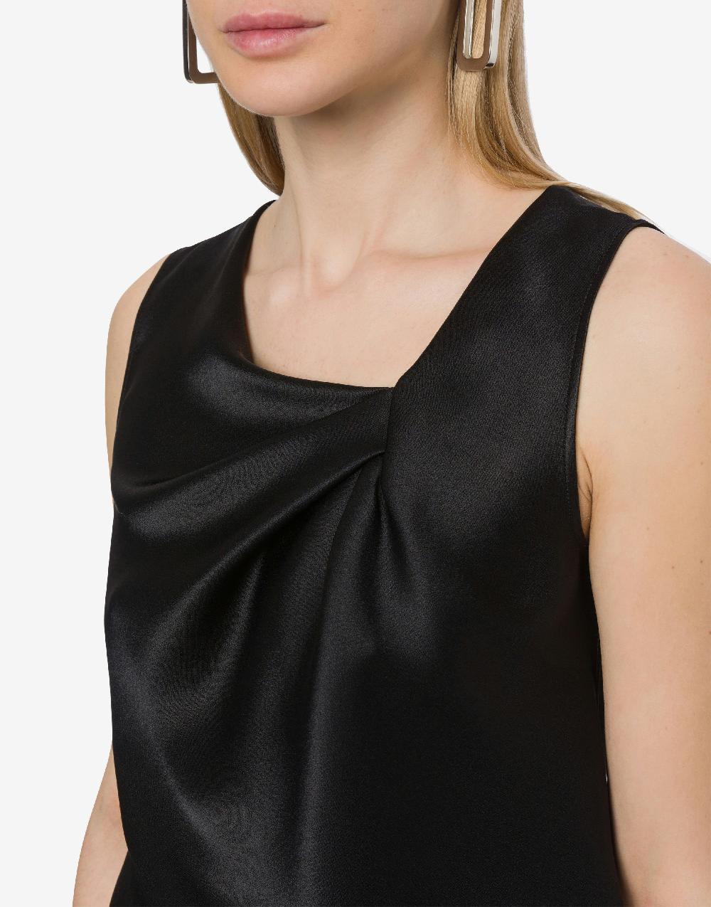 Alberta Ferretti Top in raso con drappeggi Consegna Veloce