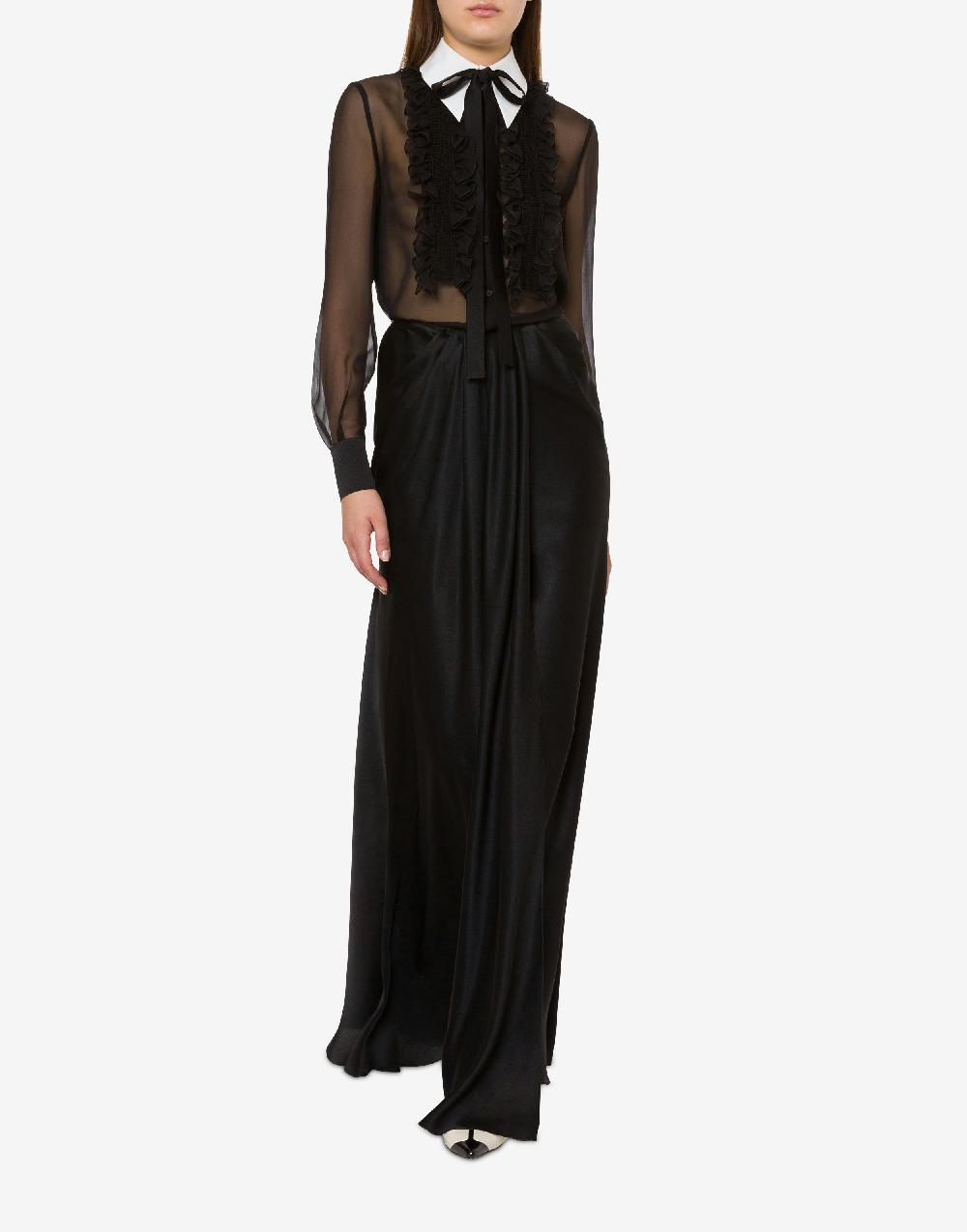 Alberta Ferretti Gonna lunga in raso Promozione Limitata